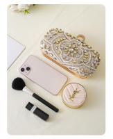 Bolso de Noche de Diamantes Hecho a Mano Bolso de Mano con Reloj de Diamantes para Mujer - details 1