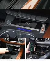 Cargador inalámbrico para automóvil Qi de 15w para Audi A4 B9 A5 S4 Rs4 Accesorios de interior Modificación 2017-2023 Placa de carga rápida para teléfono móvil - details 7