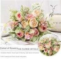 Flores de imitación de 30cm a la moda, modelo de terreno colorido, flores falsas, paisaje, modelo, ramo de boda, decoraciones de jardín - details 16