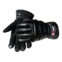 Guantes de cuero para invierno con pantalla táctil, guantes de terciopelo para mantener el calor, equipo de jinete, guantes deportivos impermeables para conducir con dedos completos, esquí - details 2