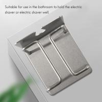 Soporte para Afeitadora eléctrica de acero inoxidable, autoadhesivo, montado en la pared, para Baño - details 4