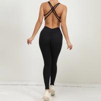 Mamelucos de yoga para mujer, mono de una pieza con control de barriga, sujetador deportivo acolchado, mameluco, ropa deportiva para fitness - details 24