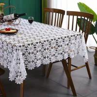 Mantel De Encaje Con Flores Cuadradas, Estilo Europeo Moderno Simple, Cubierta De Polvo, 1 ud. - details 2