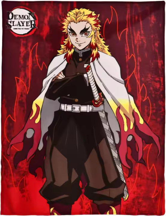 Demon Slayer Manta con Motivo Kyojuro Rengoku para Fans del Anime - 1