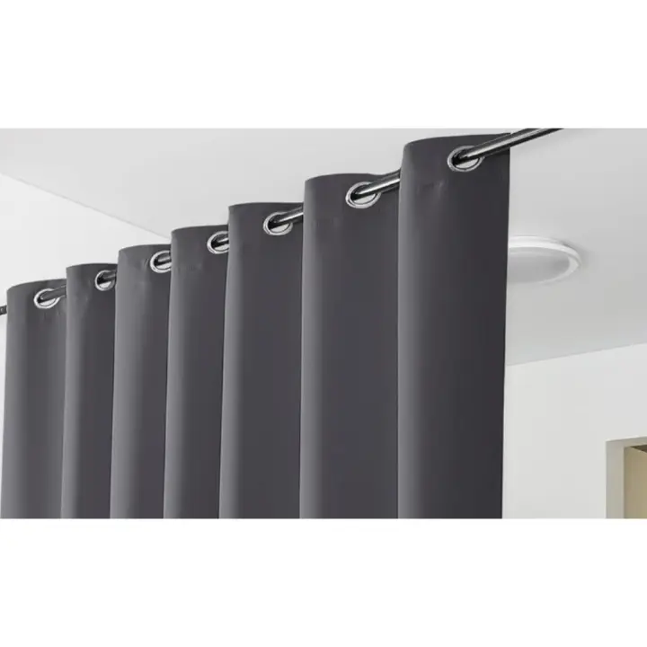 Cortinas de Alfombra Grande de Gris Aislante Térmico para Ventanas 254 x 240 cm - 1