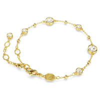 SWΑRΟVSΚΙ Pulsera Imber Corte redondo, blanco, chapado en oro - details 1