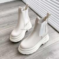 Modelo de llegada: tacones altos de marca para mujer, piel Oxford, botas Chelsea, precio bajo de invierno para mujer - details 8