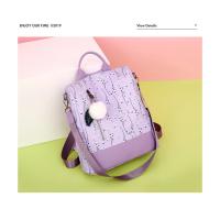 Mochila De flores antirrobo para mujer, morral escolar de viaje, a la moda - details 6