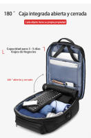 Bolsa de viaje de negocios para hombres, bolsa para computadora portátil de 16 pulgadas, almacenamiento multicapa, interfaz USB, correa de fijación de varilla de tracción - details 3