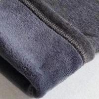 Falda de pantalones de cintura alta, cintura elástica, mallas gruesas, falda larga falsa de dos piezas con forro polar para mujer - details 12