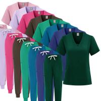 Uniforme médico para quirófano, conjunto de gomas de trabajo para hospital, suministros de enfermería, traje de cirugía dental para enfermera, ropa de trabajo. - details 1