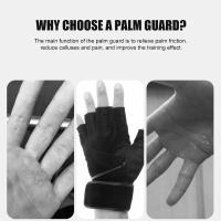 Guantes de cuero para entrenamiento de levantamiento de pesas, protección de Palma, empuñaduras de gimnasia, deportes de Fitness, levantamiento de pesas - details 3