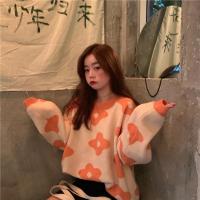 2024 ins nueva moda mujer suéteres invierno mujeres suéteres de flores sobre tamaño mujeres pullover suéteres - details 4