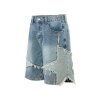 Pantalones vaqueros sueltos para hombre, pantalones cortos de pierna ancha, rectos, informales, de cinco puntas, de talla grande - details 5