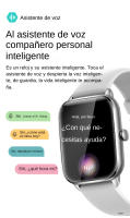 Reloj Inteligente Ivanony Pantalla Táctil Completa de 1.9 pulgadas Asistente de Voz - details 3