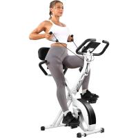MX-600 Bicicleta de Ciclismo Interior Plegable Magnética con Pantalla LCD y Sensor de Frecuencia Cardíaca, Bicicleta con Bandas de Resistencia que Ahorra Espacio - details 0