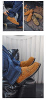Nuevo estilo británico versátil zapatos Munk zapatos de vestir casual fondo plano tendencia hebilla zapatos de los hombres. - details 16
