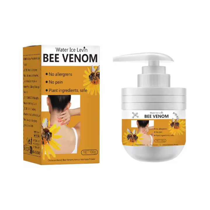 Crema de veneno de abeja para eliminar el cuerpo, levantamiento de piel de pollo, tratamiento antisequedad firme, loción suave y tierna de melanina, crema hidratante brillante, leche corporal - 1