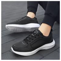 Zapatillas de deporte de cuero de alta calidad para hombre, zapatos informales impermeables, zapatillas ligeras para correr al aire libre, Tenis deportivos, zapatos planos masculinos - details 15