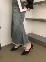 Nuevo bolso trasero y zapatos individuales con perlas de moda. - details 19