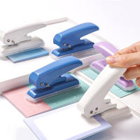 Perforadora de un solo orificio de 6mm, perforadora de agujeros redonda portátil multiusos, ayuda para perforar agujeros, suministros de encuadernación para oficina y escuela Kawaii, papelería - details 4