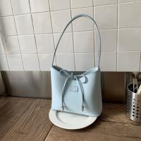 Bolso de cubo con lazo coreano para mujer, bolso de ocio Y2k con lazo para axila, bolso de hombro dulce de cuero Pu - details 13