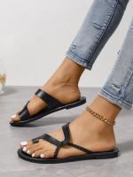 Zapatillas planas de moda casual para primavera-verano 2025 Uso hogareño y al aire libre sin cordones Combinables con todo Vacaciones en la playa - details 7