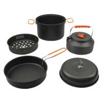 Sistema de cocina de aleación para acampar, olla, hervidor, vaporizador, conjunto combinado - details 1