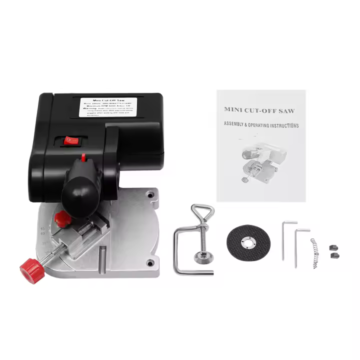 Mini Sierra de inglete Circular de acero para madera, piedra, Metal, 90W, 4500 rpm - 1