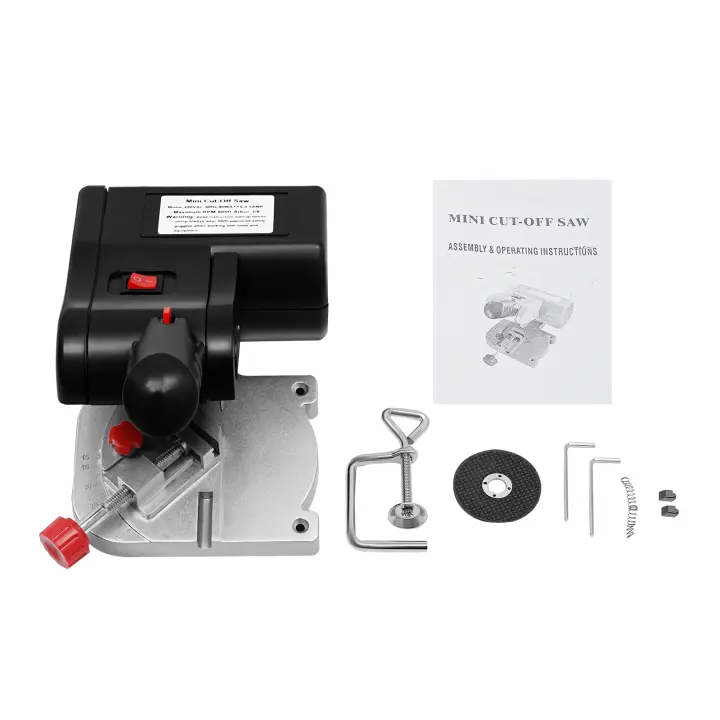 Mini Sierra de inglete Circular de acero para madera, piedra, Metal, 90W, 4500 rpm - 1
