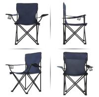 Set de 2 Sillas acampada plegable portátil sillas pesca camping playa con reposabrazos y bolsa de transportesenderismo trekking comodo - details 3