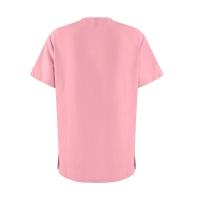 Uniforme de enfermera de color sólido para mujer, traje de pantalones de manga corta con cuello en V de tela de secado rápido, uniforme de enfermería con múltiples bolsillos - details 45