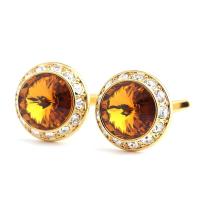 Gemelos de metal de cobre con incrustaciones de cristal de alta calidad para hombre, botones de camisa franceses de moda, accesorios de joyería para fiestas de negocios 1 - details 3