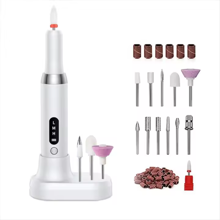 Pulidor de uñas eléctrico, brocas profesionales, Lima de lijado de arte, máquina de manicura - 1