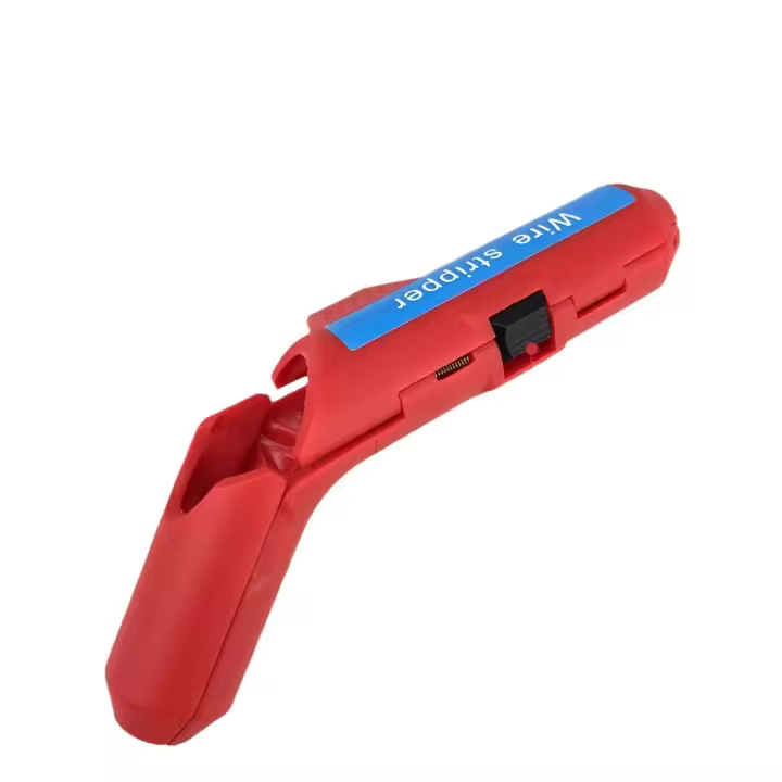 Pelacables de mango curvo, herramienta Pelacables multifuncional con pelado preciso para corte de cables eléctricos de electricista - 1
