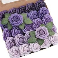 Rose Artificial Flowers 25/50pcs Foam Fake Roses Wedding Bouquets Centerpieces Mothers Day Valentines Gifts Party Decoration - details 9