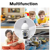 Bombilla de vigilancia a todo Color, visión nocturna, seguimiento humano automático, Zoom, Monitor de seguridad interior, cámara Wifi, Hogar Inteligente - details 4