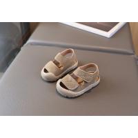 Verano nuevos niños zapatos de bebé sandalias de suela blanda niñas bolsa de bebé cabeza zapatos de playa Velcro zapatos de niño - details 1