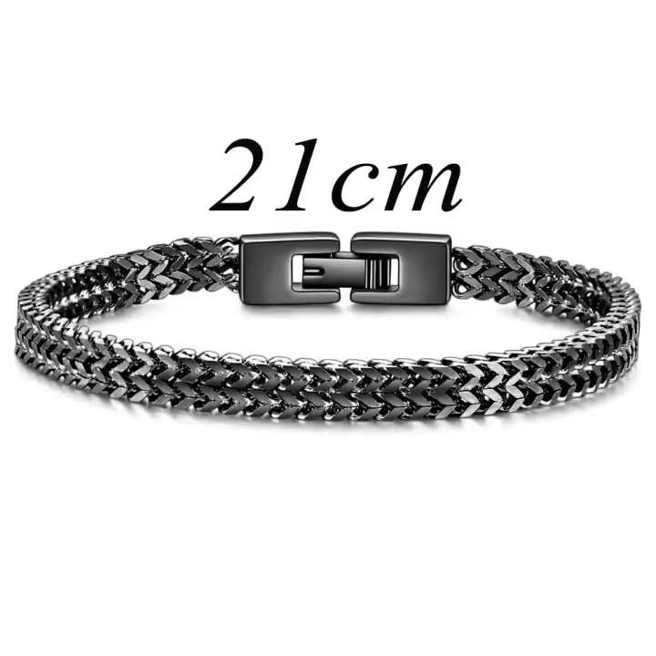 Pulsera de Acero Inoxidable Personalizada para Hombre - -Pulsera Personalizada - Mensaje Oculto - Regalo de Navidad para Él Pulsera Promesa Hombre - 1
