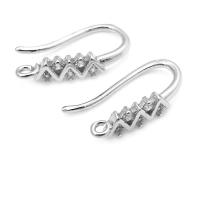 Ganchos de Pendientes de Brasso Dorado 18K con Zirconia Accesorios de Joyería DIY de Alta Calidad para Mujeres - details 26
