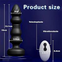 Vibrador telescópico con tapón Anal para hombres, Juguetes sexuales remotos inalámbricos para mujeres, consolador Anal, masajeador de próstata, tapón Anal - details 4