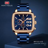 Reloj cronógrafo para hombre, luminoso, resistente al agua, reloj de cuarzo, correa de acero inoxidable, reloj de pulsera multifuncional para negocios - details 0