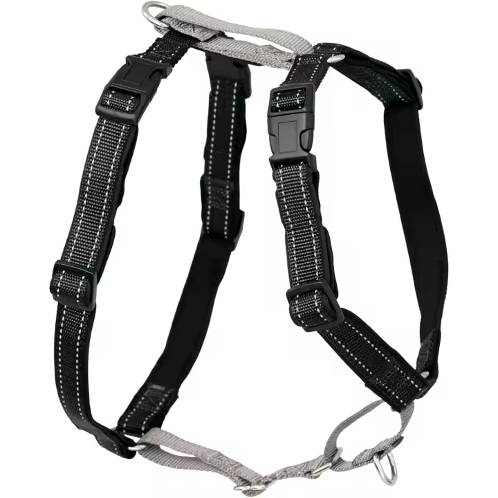 PetSafe 3 en 1, Arnés Antitirones para Perros, Ajustable, Acolchado, Reflectante, Cinturón de Seguridad para Auto, Para Correr y Pasear - Negro, XS - 1
