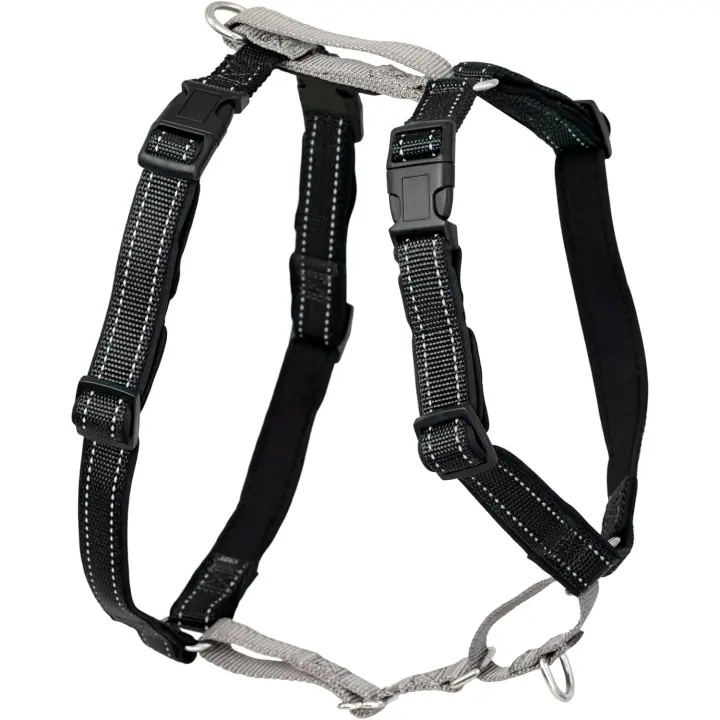 PetSafe 3 en 1, Arnés Antitirones para Perros, Ajustable, Acolchado, Reflectante, Cinturón de Seguridad para Auto, Para Correr y Pasear - Negro, XS - 1