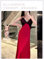 Elegante Vestido de Noche de Seda de Hielo Robe de Dormir de Alta Gama para Mujeres - details 9