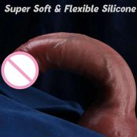 Empaque privado SEX Big Dick Dildo Realista 10.4 Pulgadas Doble Penetración Anal Autoestimulación Para Mujeres - details 4