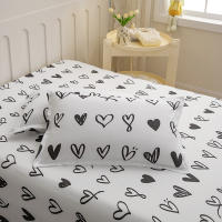 Juego de Ropa de Cama de Poliéster Diseño de Corazón Sencillo Tamaño Rey-Reina - details 3
