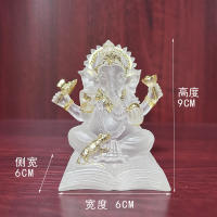 Adorno indio, decoración creativa para el hogar, cristal de agua, resina, Buda, elefante tailandés, tronco, Dios de la riqueza - details 9