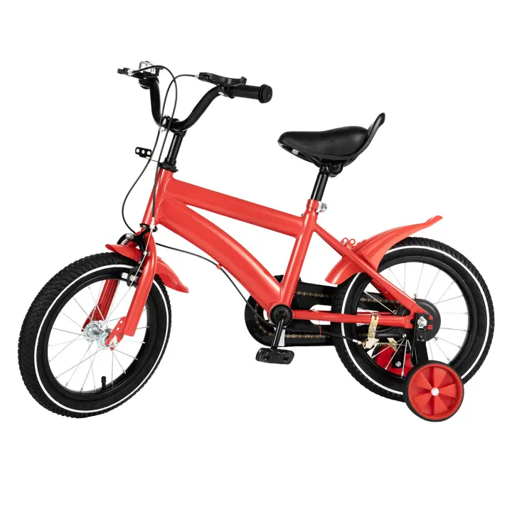 Bicicleta Clásica para Niños CNCest Marillo Ajustable Ruedas de Entrenamiento - 1