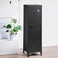 Archivador Estilo Industrial Armario de Almacenamiento con Llave Muebles de Oficina Negro - details 1